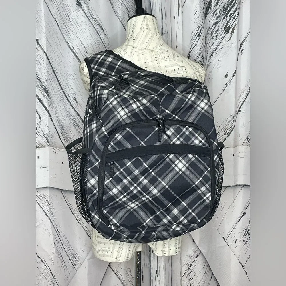 THIRTY-ONE Backpack Sling Style Camera & Laptop Bag Plaid
